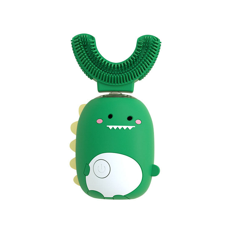 U-Shaped Children's Electric Toothbrush Soft Bristles Waterproof Automatic Ultrasonic Teeth Tooth Brush Cartoon Pattern